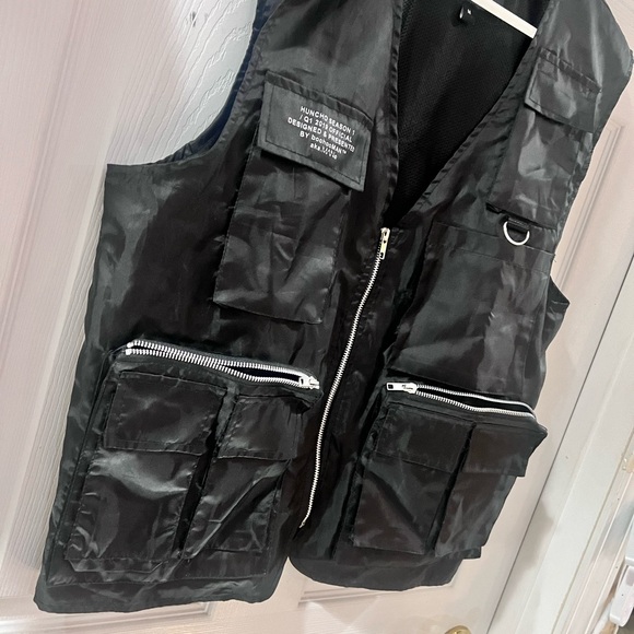 Boohoo x Huncho Cargo Vest Black M - Picture 5 of 5